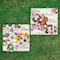7" "Love Blooms Here'" Floral Outdoor Garden Stones Set
